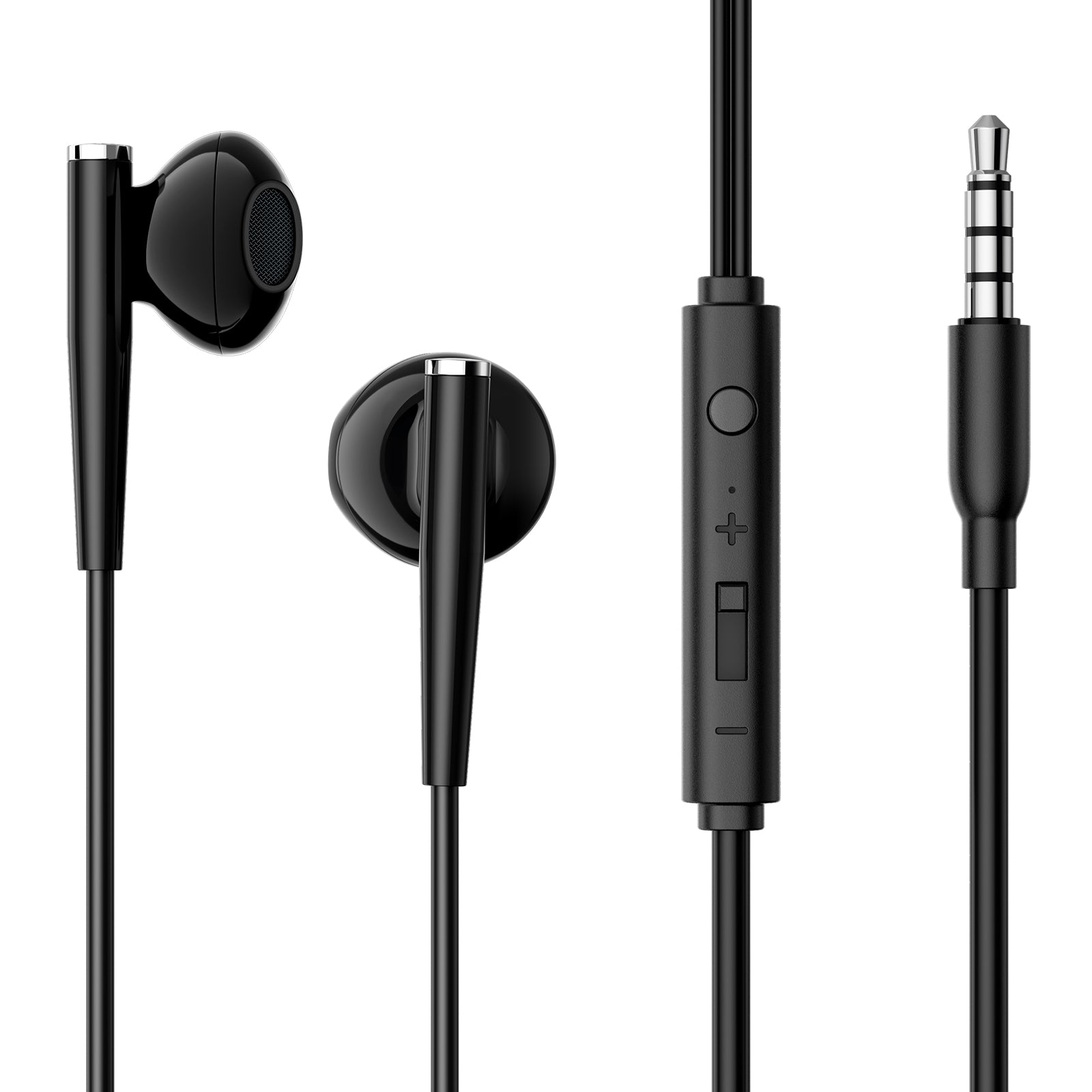 JOYROOM JR-EW04 3.5mm Wired Headphones Half In-Ear Earphone with Microphone JOYROOM JR-EW04 3.5mm Wired Headphones Half In-Ear Earphone with Microphone